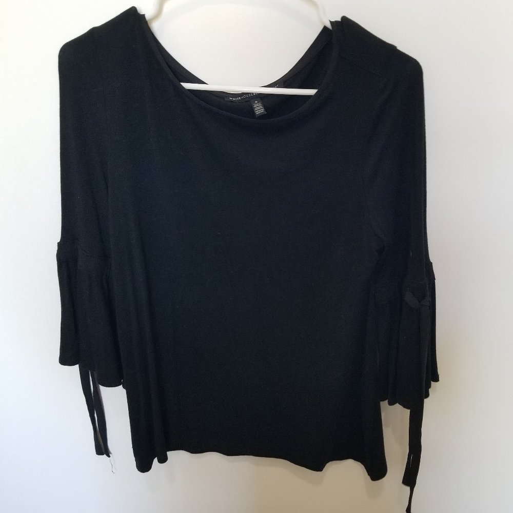 Black work casual top